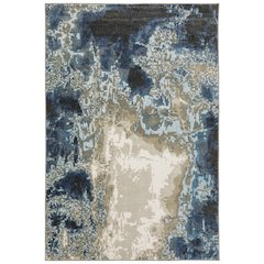 VENICE Blue 6' 7 X  9' 2 Area Rug