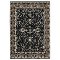 VIVIAN VI05A5' 3" X  7' 6" Navy color rug