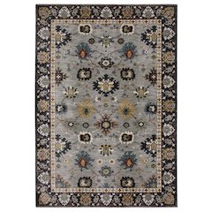 Traditional Rug 6' 7" X  9' 6" Size in Blue/ Multi Color