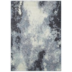 EVOLUTION Navy 6' 7 X  9' 6 Area Rug