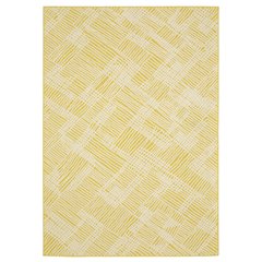 Casual Rug 6' 7" X  9' 2" Size in Yellow/ Ivory Color