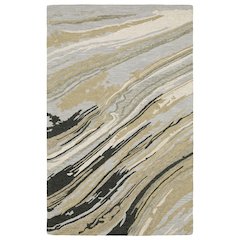 10X13 Contemporary Rug Made of Wool, Grey color