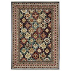 LILIHAN Navy 6' 7 X  9' 6 Area Rug