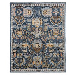 Traditional Rug 9' X 12' Size in Blue/ Multi Color