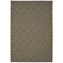 MARINA Black 5' 3 X  7' 6 Area Rug