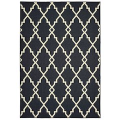 MARINA Black 5' 3 X  7' 6 Area Rug