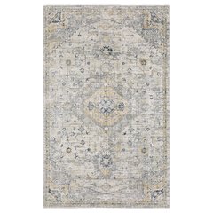 8X11 Traditional Rug Made of Wool and Viscose, Ivory color