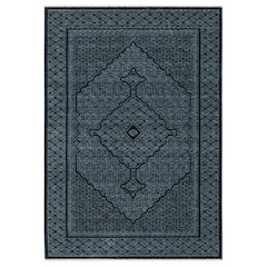 8X11 Traditional Rug Made of Polyester, Blue color