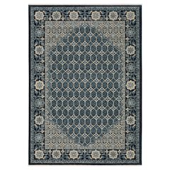8X11 Traditional Rug Made of Polyester, Blue color