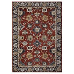 Casual Rug 7'10" X 10'10" Size in Red/ Blue Color