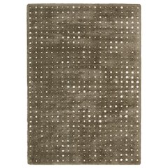 6X9 Casual Rug Made of Polyester, Brown color