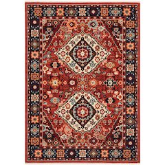 LILIHAN Red 7'10 X 10'10 Area Rug