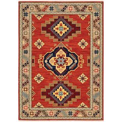 LILIHAN Red 7'10 X 10'10 Area Rug