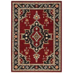 LILIHAN Red 7'10 X 10'10 Area Rug