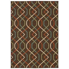 MONTEGO Brown 6' 7 X  9' 6 Area Rug