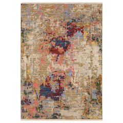 SOLERI SOL066' 7" X  9' 6" Beige color rug