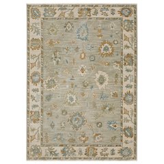 Traditional Rug 9'10" X 12'10" Size in Grey/ Blue Color