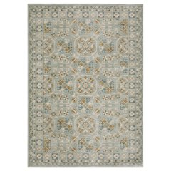 Casual Rug 9'10" X 12'10" Size in Blue/ Grey Color