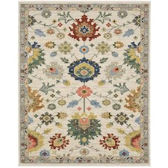 Runner Traditional Rug Made of Wool/Nylon, Ivory color
