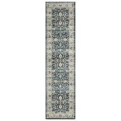 Runner Washable Rug Made of Polyester, Blue color