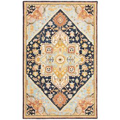 ALFRESCO Navy 3' 6 X  5' 6 Area Rug