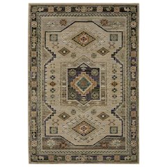 Andorra 8X11 Size Casual Style Rug Green Color