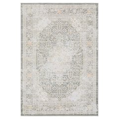 Casual Rug 2' 7" X  7' 9" Size in Grey/ Orange Color