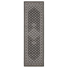 Casual Rug 2' 3" X  7' 6" Size in Black/ Grey Color