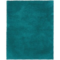 Cosmo 5X8 Size Shag Style Rug Teal Color