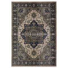 Casual Rug 2' 3" X  7' 6" Size in Blue/ Brown Color