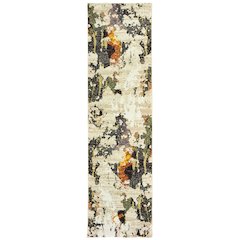 EVOLUTION Beige 2' 3 X  8' Area Rug