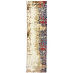 EVOLUTION Ivory 2' 3 X  8' Area Rug