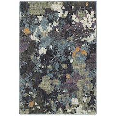 EVOLUTION Navy 1'10 X  3' 2 Area Rug