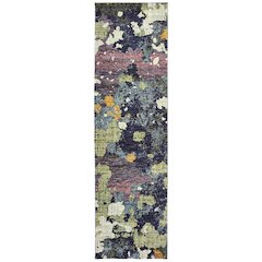 EVOLUTION Navy 2' 3 X  8' Area Rug
