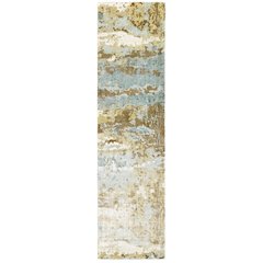 FORMATIONS Blue 2' 6 X 10' Area Rug