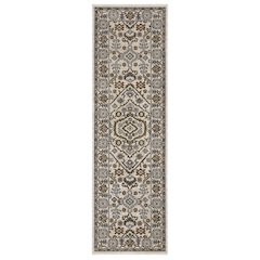 Traditional Rug 2' 3" X  7' 6" Size in Ivory/ Green Color