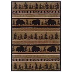HUDSON Black 1'10 X  3' 3 Area Rug