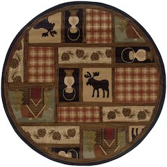 HUDSON Brown 7' 8 Area Rug