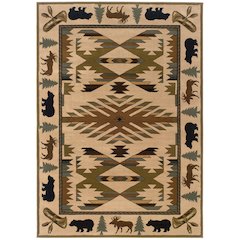 HUDSON Ivory 1'10 X  3' 3 Area Rug