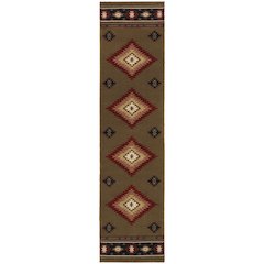 HUDSON Green 1'10 X  7' 6 Area Rug