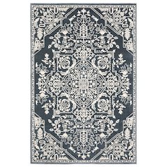 INTRIGUE Blue 3'10 X  5' 5 Area Rug