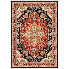 Scatter Traditional Rug Made of Wool/Nylon, Black color