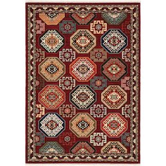 Lilihan 6X9 Size Traditional Style Rug Red Color
