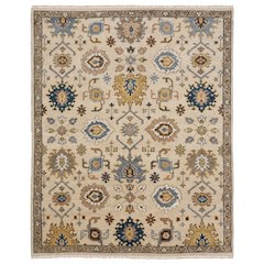 Casual Rug 2' 6" X 10' Size in Ivory/ Multi Color