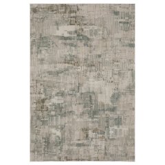 Contemporary Rug 2' 3" X  7' 6" Size in Beige/ Blue Color