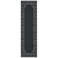 MARINA Black 2' 3 X  7' 6 Area Rug