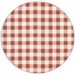 MERIDIAN Red 7'10 Area Rug