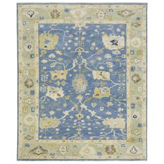 Traditional Rug 6' X  9' Size in Blue/ Green Color