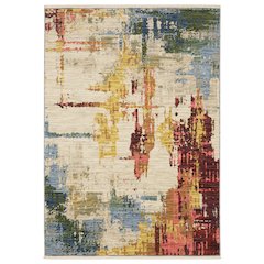 SOLERI SOL012' X  3' Beige color rug