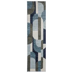 STRADA Blue 2' 3 X  8' Area Rug